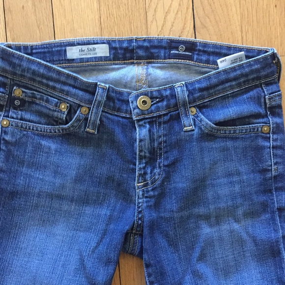 🚫 SOLD 🚫 AG 2 pairs straight jeans size 24 EUC - Picture 5 of 8